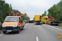 LKW umgestuerzt A 1 Rich Saarbruecken P260